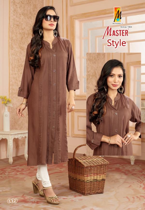 Master Style Rayon Designer Kurti Collection 